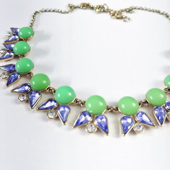 J. Crew Mint & Lavender Statement Necklace - Picture 4 of 8